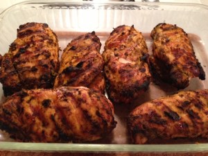 Grilled Chicken with Cilantro and Indian Spices