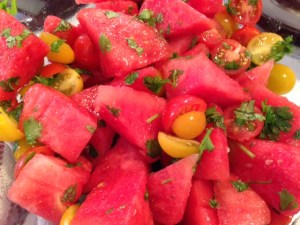 Spiced Watermelon and Tomato Salad