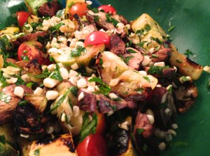 Squash an Mushroom Salad